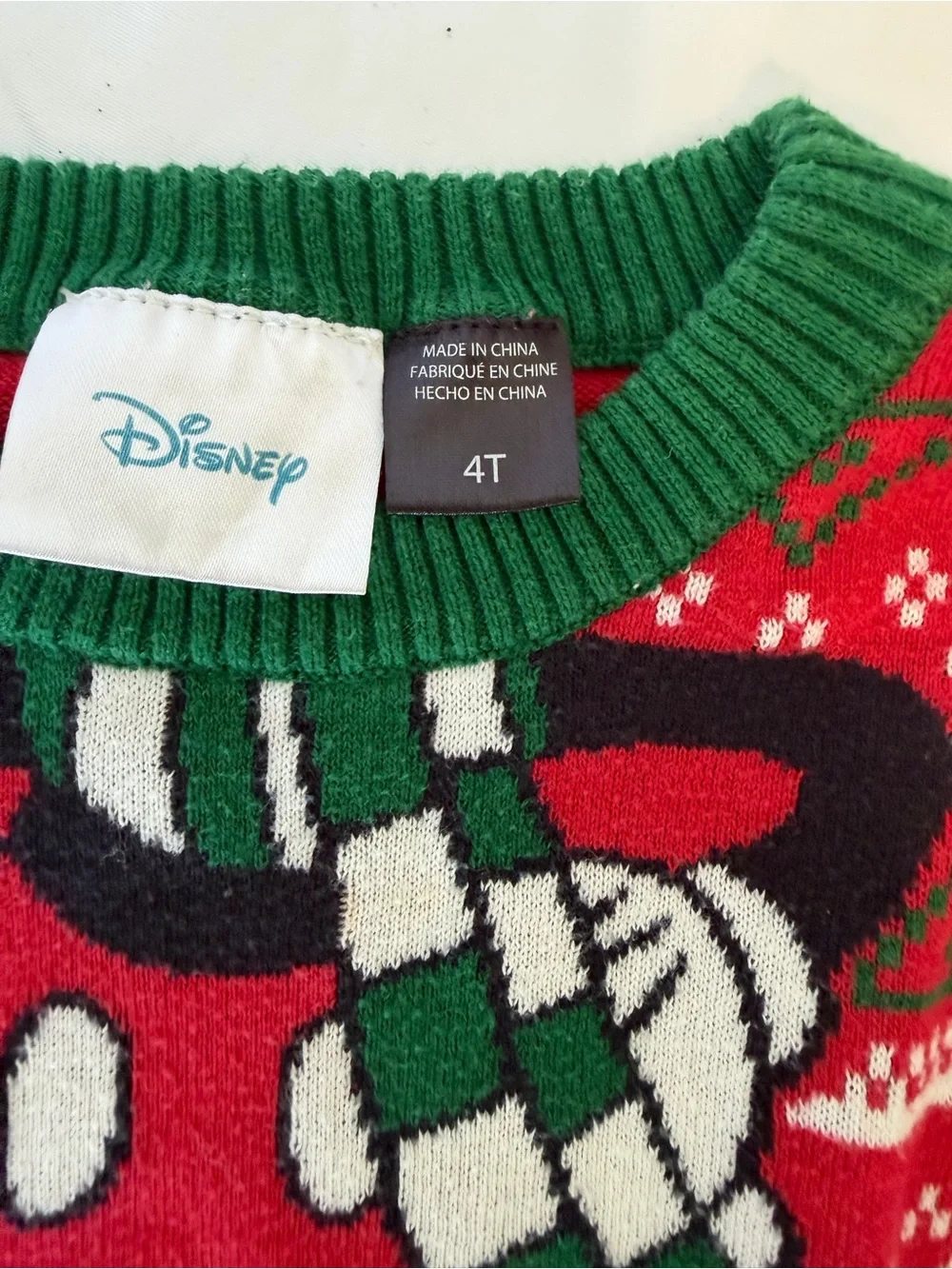4T Top Bundle – Smocked by Stellybelly & Disney Mickey Holiday Sweater – EUC